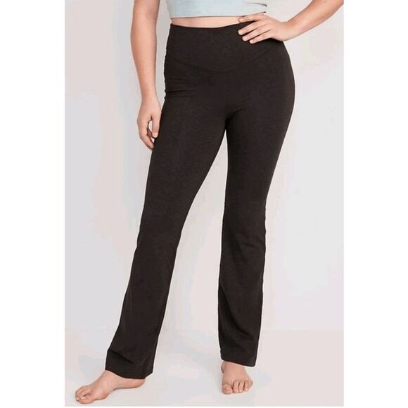 Old Navy Active Black Extra High-Waisted PowerChill Slim Boot-Cut Pants XS - Picture 9 of 9